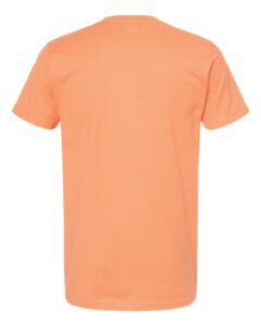 Tultex 202 Unisex Fine Jersey T-Shirt – Cantaloupe (back)