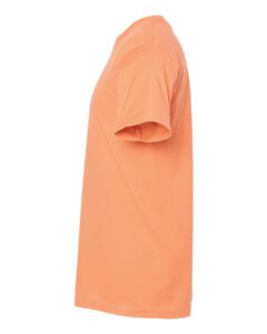Tultex 202 Unisex Fine Jersey T-Shirt – Cantaloupe (side)