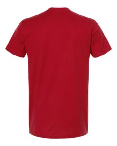 Tultex 202 Unisex Fine Jersey T-Shirt – Cardinal (back)