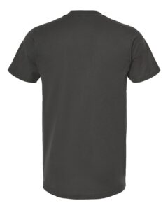 Tultex 202 Unisex Fine Jersey T-Shirt – Charcoal (back)