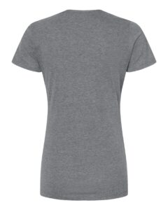 Tultex 542 Women’s Premium Cotton Blend T-Shirt – Athletic Heather (back)