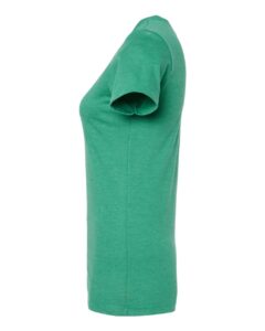 Tultex 542 Women’s Premium Cotton Blend T-Shirt – Kelly Heather (side)