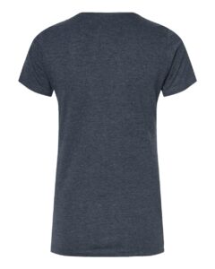 Tultex 542 Women’s Premium Cotton Blend T-Shirt – Navy Heather (back)
