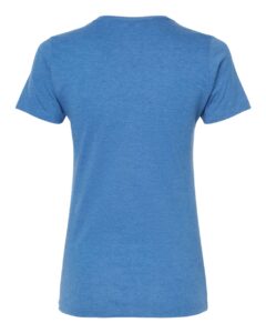 Tultex 542 Women’s Premium Cotton Blend T-Shirt – Royal Heather (back)