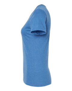 Tultex 542 Women’s Premium Cotton Blend T-Shirt – Royal Heather (side)