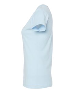 Tultex 213 Women’s Fine Jersey Slim Fit T-Shirt – Baby Blue (side)