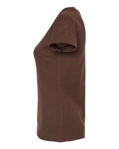 Tultex 213 Women’s Fine Jersey Slim Fit T-Shirt – Brown (side)