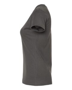 Tultex 213 Women’s Fine Jersey Slim Fit T-Shirt – Charcoal (side)