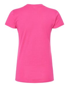 Tultex 213 Women’s Fine Jersey Slim Fit T-Shirt – Fuchsia (back)