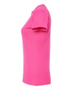 Tultex 213 Women’s Fine Jersey Slim Fit T-Shirt – Fuchsia (side)