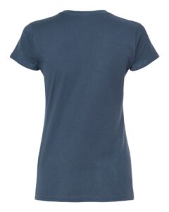 Tultex 213 Women’s Fine Jersey Slim Fit T-Shirt – Indigo (back)