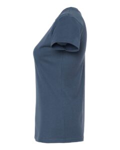 Tultex 213 Women’s Fine Jersey Slim Fit T-Shirt – Indigo (side)