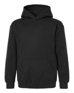 Tultex 320Y Youth Hooded Sweatshirt – Black
