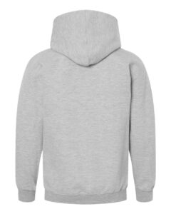 Tultex 320Y Youth Hooded Sweatshirt – Heather Grey (back)
