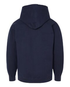 Tultex 320Y Youth Hooded Sweatshirt – Navy (back)