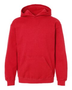 Tultex 320Y Youth Hooded Sweatshirt – Red