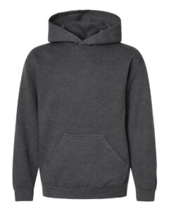 Tultex 320Y Youth Hooded Sweatshirt – Heather Charcoal