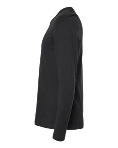 Tultex 591 Unisex Premium Cotton Long Sleeve T-Shirt – Black (side)