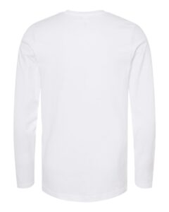 Tultex 591 Unisex Premium Cotton Long Sleeve T-Shirt – White (back)