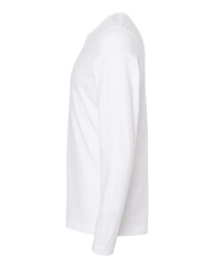 Tultex 591 Unisex Premium Cotton Long Sleeve T-Shirt – White (side)