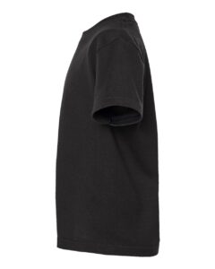 Tultex 235 Youth Fine Jersey T-Shirt – Black (side)