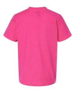 Tultex 235 Youth Fine Jersey T-Shirt – Fuchsia (back)