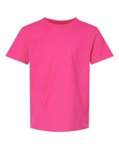 Tultex 235 Youth Fine Jersey T-Shirt – Fuchsia