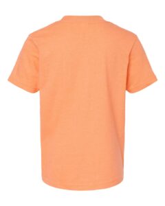Tultex 235 Youth Fine Jersey T-Shirt – Heather Cantaloupe (back)