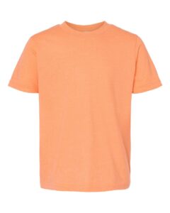 Tultex 235 Youth Fine Jersey T-Shirt – Heather Cantaloupe