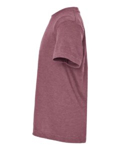 Tultex 235 Youth Fine Jersey T-Shirt – Heather Cassis (side)
