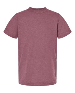 Tultex 235 Youth Fine Jersey T-Shirt – Heather Cassis