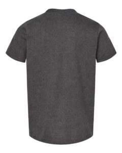 Tultex 235 Youth Fine Jersey T-Shirt – Heather Charcoal (back)