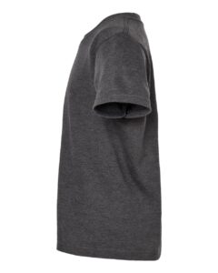 Tultex 235 Youth Fine Jersey T-Shirt – Heather Charcoal (side)