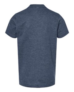 Tultex 235 Youth Fine Jersey T-Shirt – Heather Denim (back)