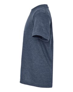 Tultex 235 Youth Fine Jersey T-Shirt – Heather Denim (side)