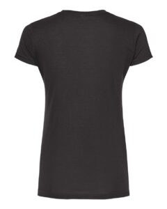 Tultex 240 Women’s Poly-Rich T-Shirt – Black (back)