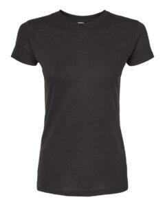 Tultex 240 Women’s Poly-Rich T-Shirt – Black