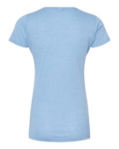 Tultex 240 Women’s Poly-Rich T-Shirt – Heather Athletic Blue (back)