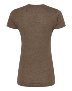 Tultex 240 Women’s Poly-Rich T-Shirt – Heather Brown (back)