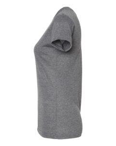 Tultex 240 Women’s Poly-Rich T-Shirt – Heather Charcoal (side)