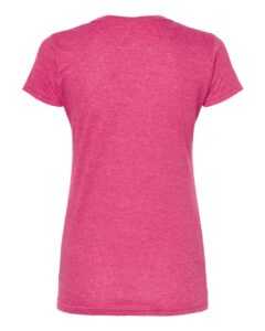 Tultex 240 Women’s Poly-Rich T-Shirt – Heather Fuchsia (back)
