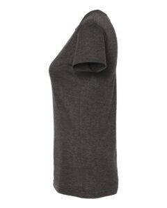 Tultex 240 Women’s Poly-Rich T-Shirt – Heather Graphite (side)