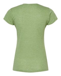 Tultex 240 Women’s Poly-Rich T-Shirt – Heather Green (back)