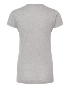 Tultex 240 Women’s Poly-Rich T-Shirt – Heather Grey (back)