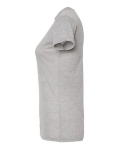 Tultex 240 Women’s Poly-Rich T-Shirt – Heather Grey (side)