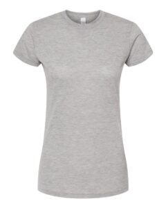 Tultex 240 Women’s Poly-Rich T-Shirt – Heather Grey