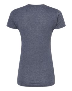 Tultex 240 Women’s Poly-Rich T-Shirt – Heather Navy (back)