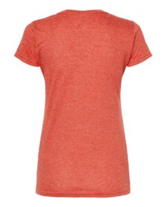 Tultex 240 Women’s Poly-Rich T-Shirt – Heather Orange (back)