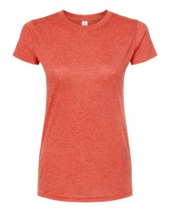 Tultex 240 Women’s Poly-Rich T-Shirt – Heather Orange