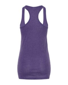Tultex 190 Women’s Poly-Rich Racerback Tank Top – Heather Purple (back)